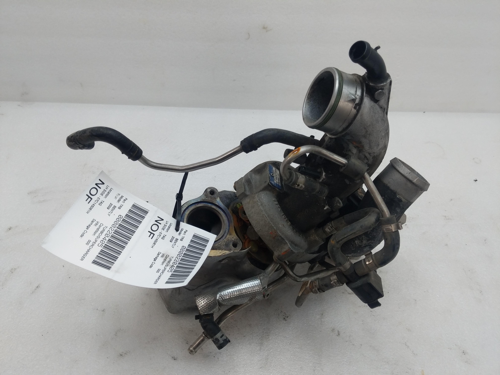 2009 BENTLEY TURBO Turbo/Supercharger P/N 07C145061H