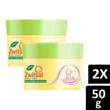 2x ZWITSAL Baby Face and Body Care Cream Chamomile  Vitamin E 50gr