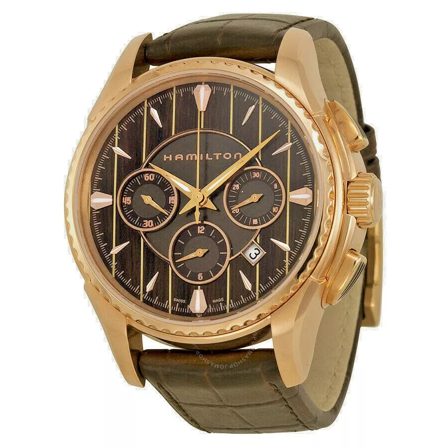 NEW HAMILTON Rose Gold tone Automatic Chronograh Men s Watch