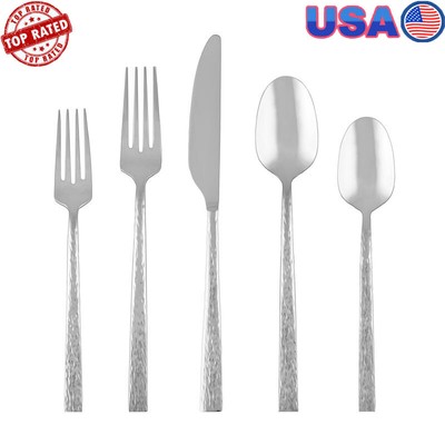 20-Piece Flatware Set Service 4 Stainless Steel Dishwasher Safe Elegant Design