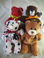 Planet Plush Bears lot of 4  out of 36,000