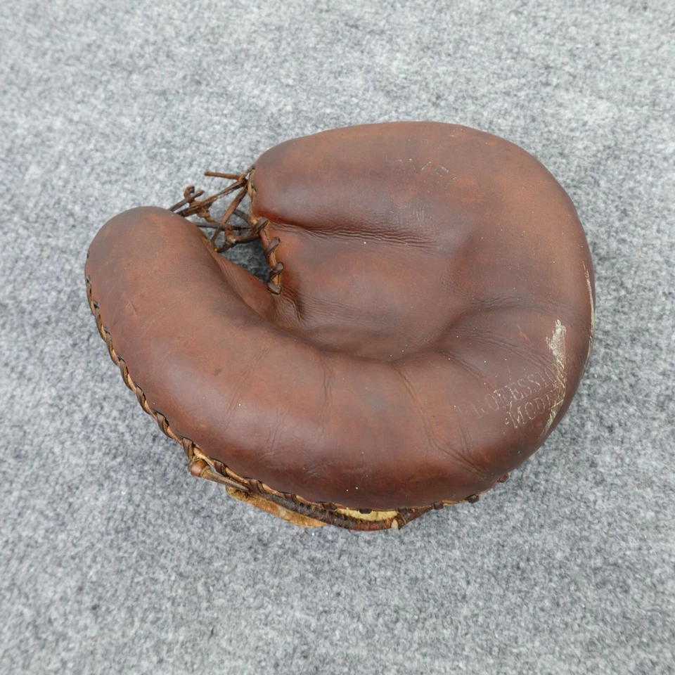 Vintage Spalding Catchers Mitt Baseball Glove Pro Model Marvel Ink Stamped US - Image 3 of 4