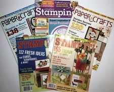 PAPERCRAFTS, STAMP IT , CREATIVE STAMPING Magazines - 5 Issues
