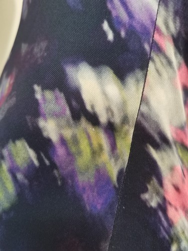 AUTH VINTAGE GIANNI VERSACE abstract floral printed jersey dress IT 40 - Picture 12 of 23