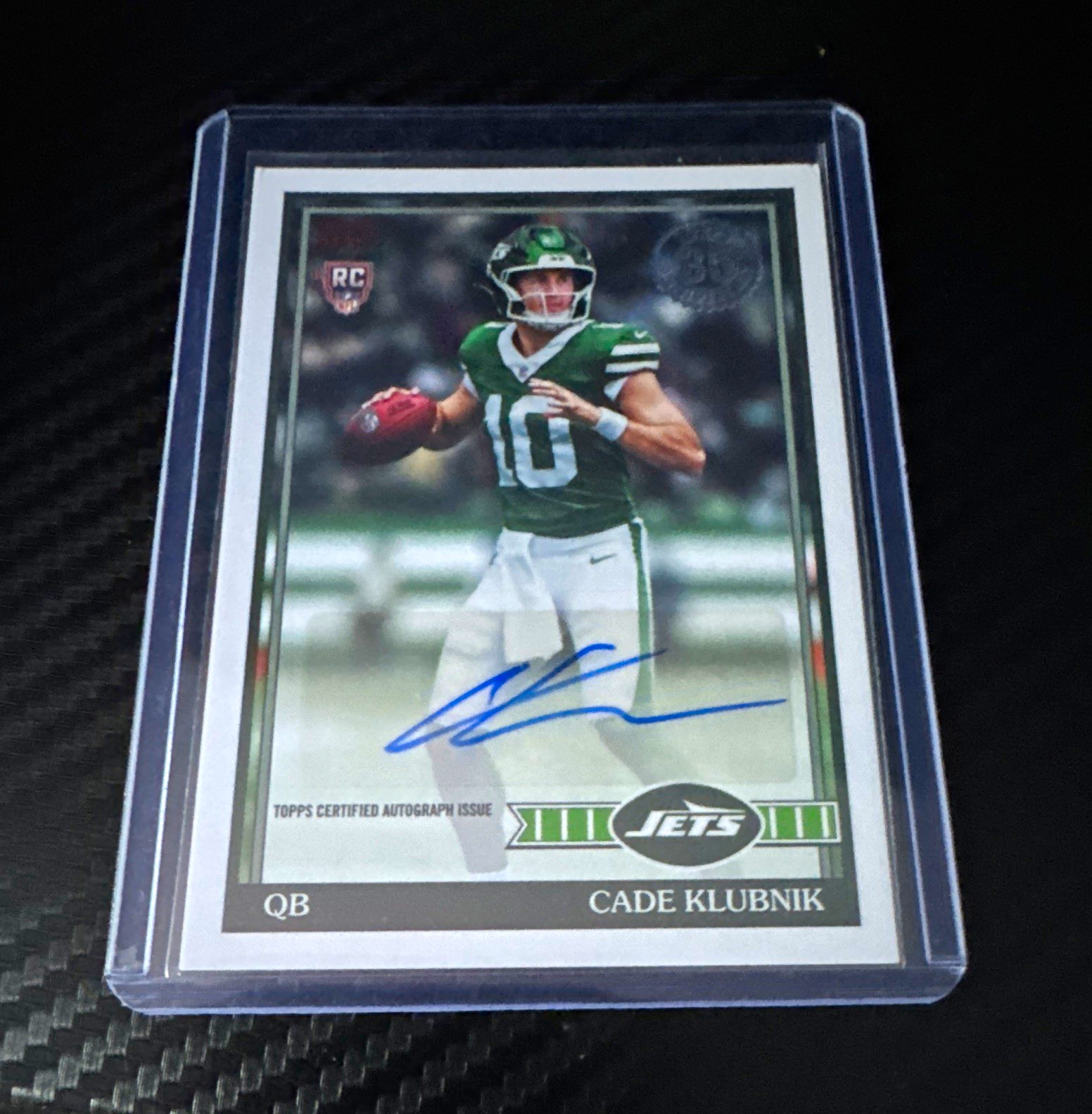 Topps 2026 Flagship Cade Klubnik New York Jets RC Auto 1991 Insert 91FRA-CK