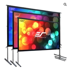 NEW Elite OMS120H2 Indoor Outdoor Home Theater Projection Screen 120in CineWhite