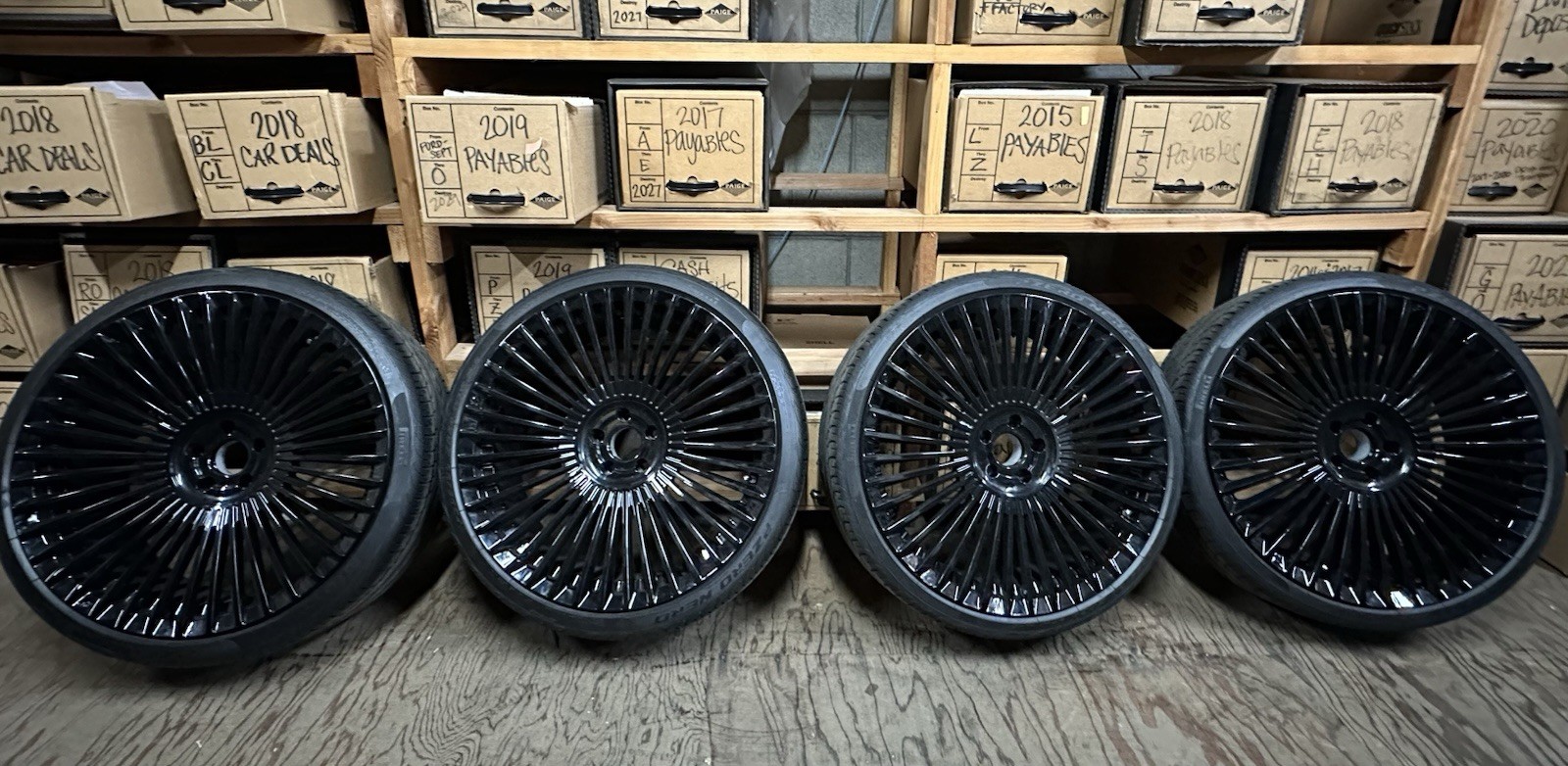 4 Forgiato Trimestre-M 24” Wheels Pirelli PZero Tires – Rolls Royce Cullinan OEM