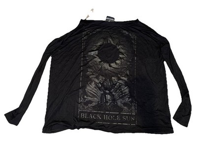 Killstar Black Hole Sun long sleeve Unisex Gothic Large Stretch Rock Top