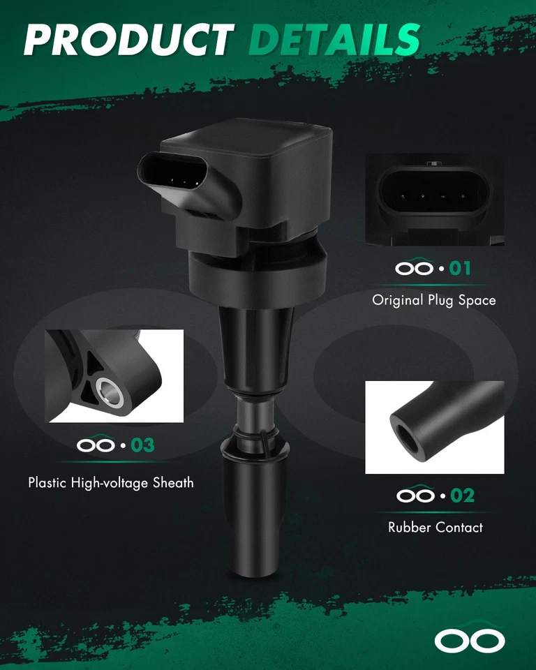 4 bobinas de ignição para Hyundai Tucson 1.6L 2016-2018 Kia Optima 1.6L 2016-2020 - Imagem 3 de 4