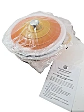 NEW IN BOX YELLOW/ORANGE Cook's Essentials 5Qt Enamel Cast-Iron Braiser w Lid