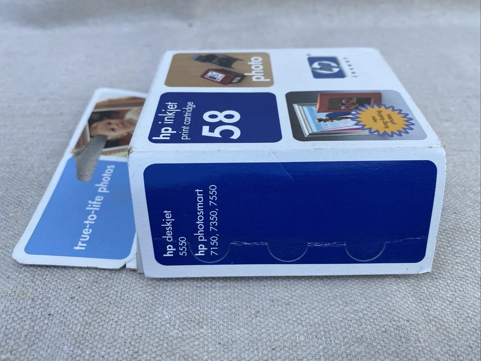 Genuine HP 58 Photo Ink Cartridge C6658AN Exp 2004 for HP 7150 7350 7550 SEALED - Image 3 of 4
