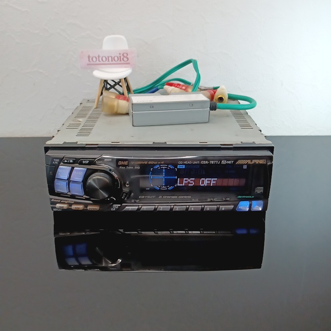 ALPINE CDA-7877J DHE/EQ/Ai-NET/60w×4ch Alpine CDA-7877J 1DIN Car Audio CD Head Unit Ai-NET 4V Preout 3Way