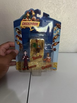Playmates 2000 Chicken Run figures Rocky/Mrs Tweedy/Ginger sealed