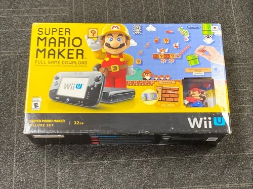 B6 Nintendo Wii U Super Mario Maker 32GB Black Console -Walmart Exclusive-