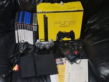 Sony PlayStation 2 Slim With Controller + 10 Games + Box