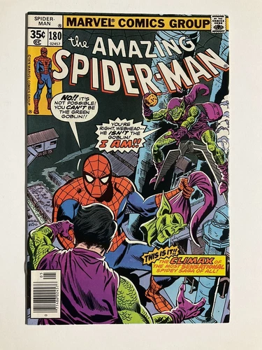AMAZING SPIDER-MAN 180 NEWSSTAND VF VERY FINE 8.0 MARVEL