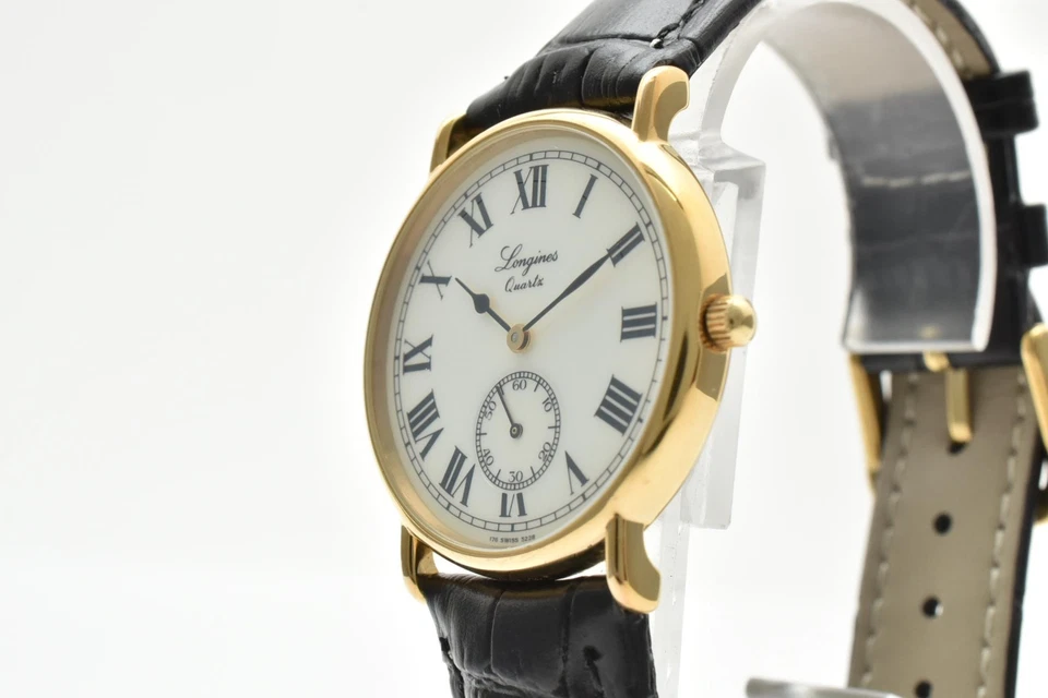 [Near MINT] Longines Charleston L176 5228 Roman Ivory Dial Qz Men's Watch JAPAN - Image 4 of 4