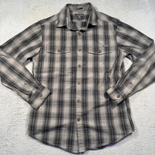 Eddie Bauer Mens Classic Fit Plaid Long Sleeve Button Up Shirt Size S