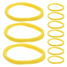 96 PCS Elastic Braided Material Bag Hand Woven Rope Loom Bands for Potholders