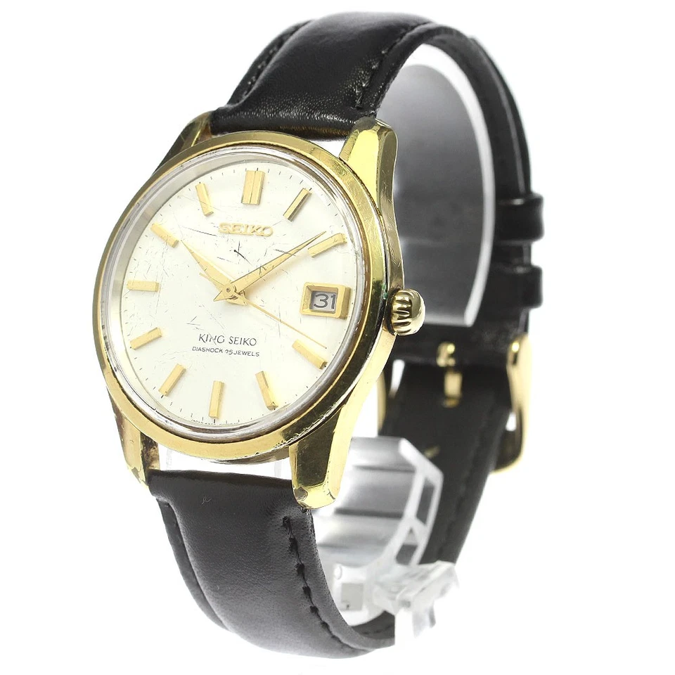 SEIKO King Seiko 4402-8000 Date cal.4402A Silver Dial Hand Winding Men's_808217 - Image 2 of 4