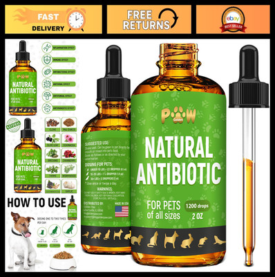 Natural Dog & Cat Antibiotics for Infection, Coughs, UTIs, Allergies | 2 oz