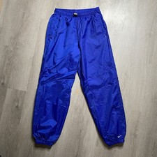 Vintage Nike Team Ankle Zip Baggy Nylon Track Pants Sweatpants Women  s Sz M Y2K