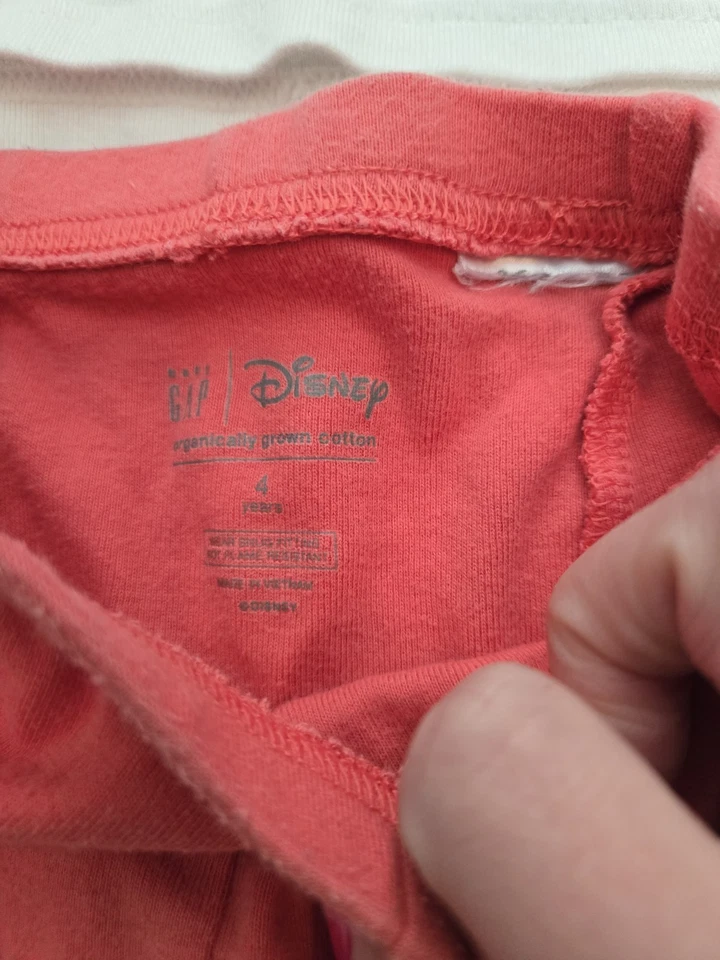 Girls Gap Kids Size 4 Disney Moana and Minnie Mouse Pajamas - Image 3 of 4