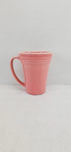 LATTE bistro MUG CUP peony pink FIESTA WARE 18 OZ new HAVE FLAWS