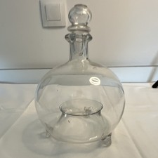 Ancien Globe Mouche en verre, soufflé avec bouchon XIXe siècle