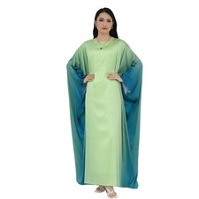Ramadan Women Muslim Gradient Color Long Robe Evening Dress Maxi Kaftan Abaya