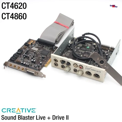 PCI CREATIVE LABS SOUND BLASTER LIVE! CT4620 CT4860 DRIVE II PANNELLO Scheda PC