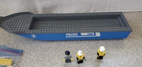 LEGO City 7287 Police Boat 2011 Retired Complete w/ Minifigures 
