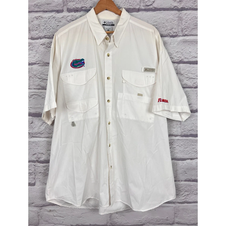 Columbia Men XL Florida Gators Collegiate PFG Outdoor Fishermancore Button Shirt - Image 3 of 4