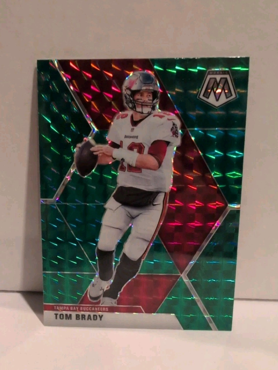 Tom Brady 2020 Panini Mosaic 135 Green Prizm Buccaneers 561