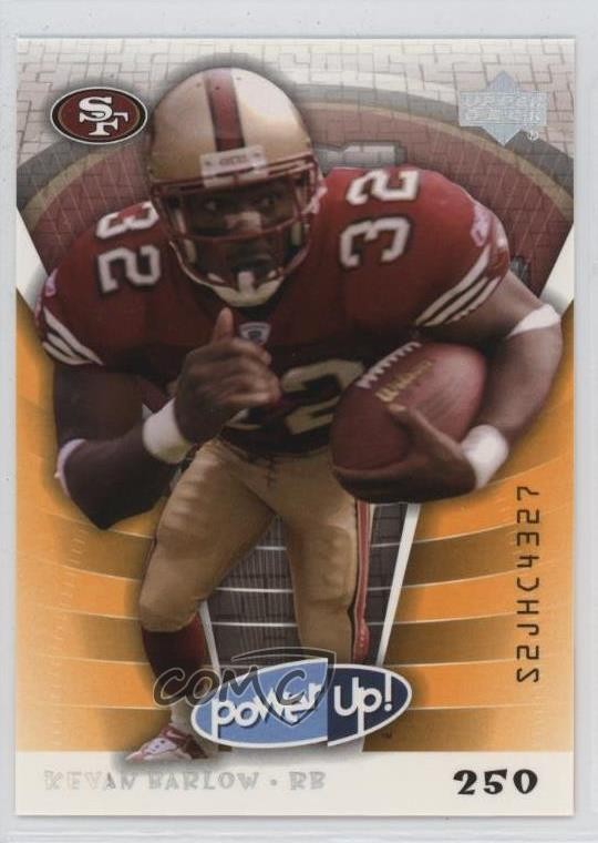 2004 Upper Deck Power Up! Orange 250 Kevan Barlow #84 2z8
