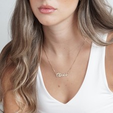 Classic Name Necklace With Heart personalized custom gift handmade