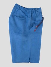 Kiton Blue Linen Short Pants KJZ7 Man