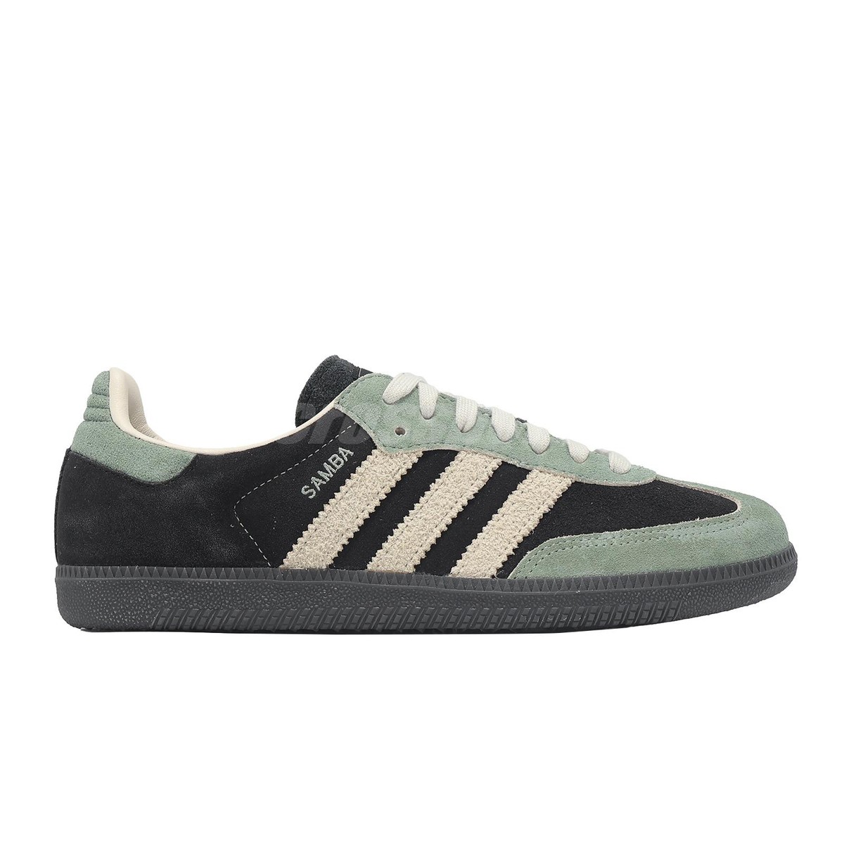 adidas Originals Samba OG W Black Silver Green Women Casual Shoes