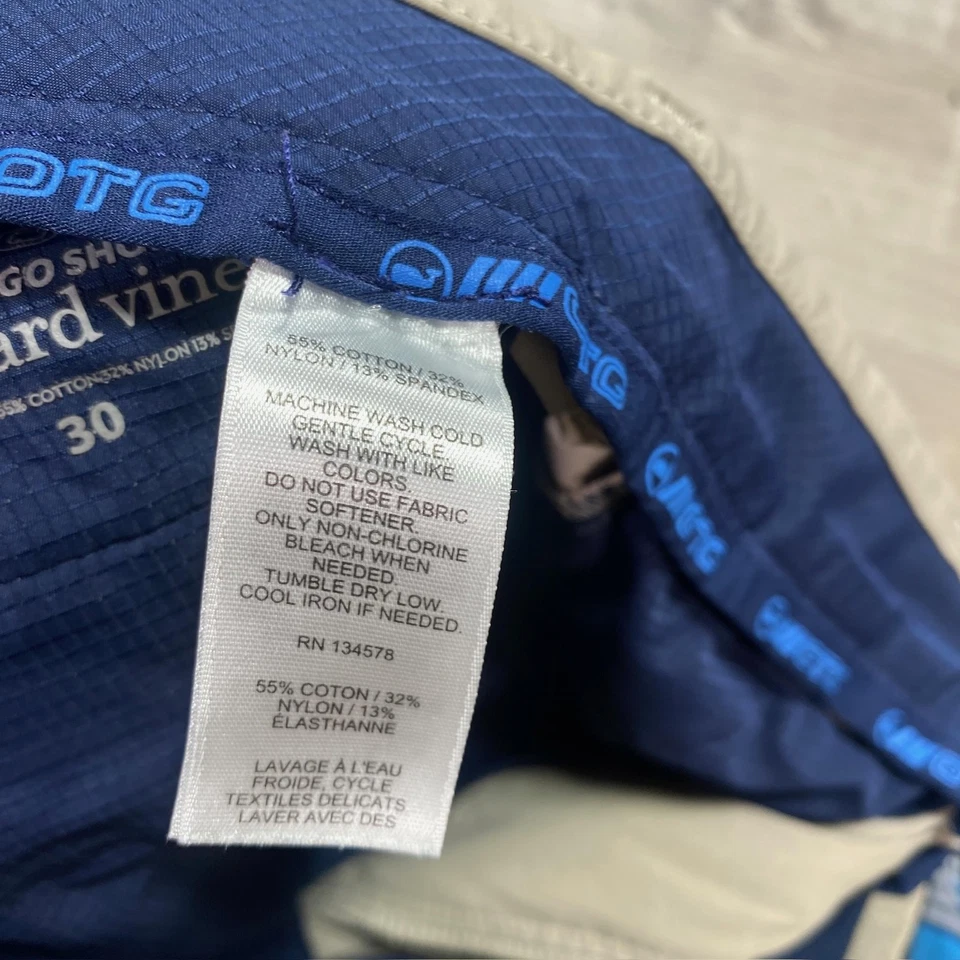 Pantalones Cortos Vineyard Vines Para Hombres 30 Caqui Sobre la Llegada OTG Elastizados Chinos Golf Informales Foto 4 de 4