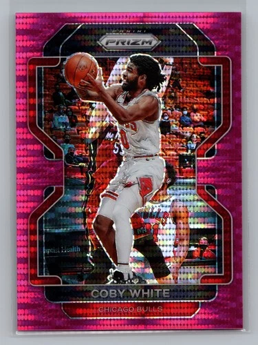 2021-22 Panini Prizm Coby White Bulls Pink Pulsar SP /42 #143 12368