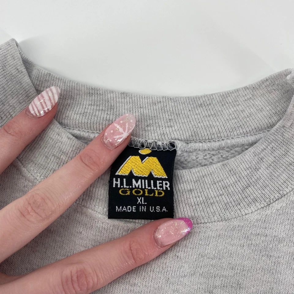 Oklahoma Sooners Mens XL Gray Crewneck Sweatshirt Vintage College Apparel VTG - Image 4 of 4