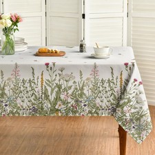Horaldaily Spring Summer Tablecloth 60x120 Inch 60 x 120 Rectangular , Beige