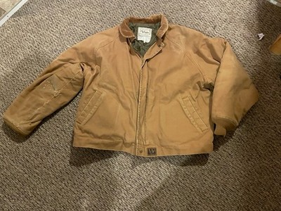 Walls Insulated Work Wear Hunting Coat Heavy Winter Jacket Tan Duck  Size Xl