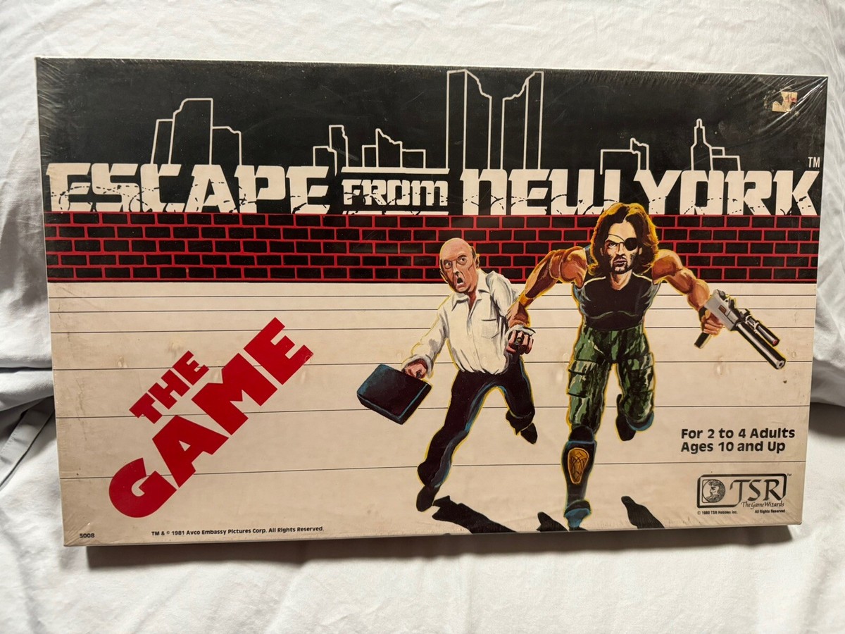 1981 TSR Board Game: ESCAPE FROM NEW YORK The Game New Factory