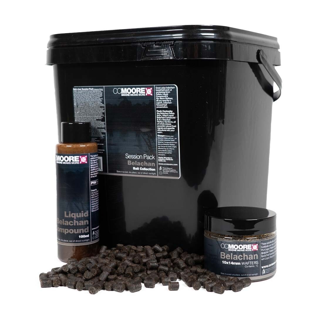 CC Moore Belachan Carp Fishing Session Pack- Pellets, Hookbaits, Liquid
