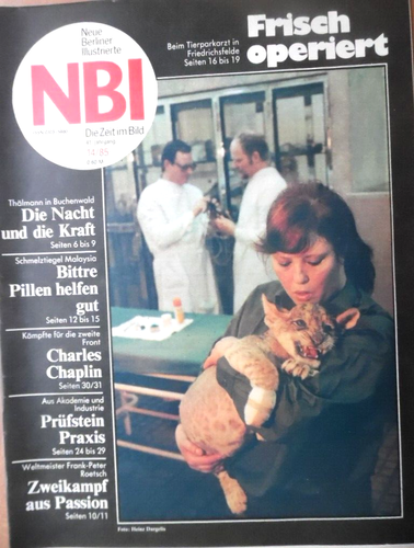 NBI 14 - 1985 D Charlie Chaplin Frank-Peter Roetsch Brita Baldus Zootier-Klinik