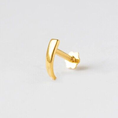 GOLD Nose Ring Half Moon Nose Hoop Dotted Nose Hoop Solid Gold Nose Jewelry  Cartilage Tragus Helix Small Hex Septum Ring Gold Septum - Etsy