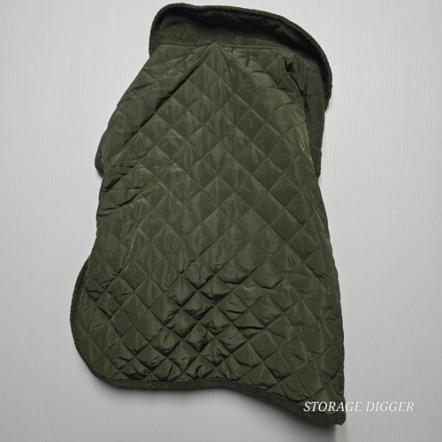 NEW Heart to Tail Olive Quilted Pet Puffer Jacket, Collared, Hook and Loop, XL - Picture 7 of 7
