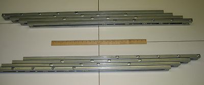 STEEL NON-EQUALIZED TABLE SLIDES 42'' - ONE PAIR - MULTIPLE OPTIONS!