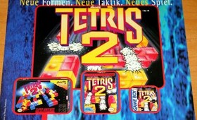 1993 Tetris 2 Nintendo SNES NES Game Boy Vintage Promo Poster / Ad Art Print
